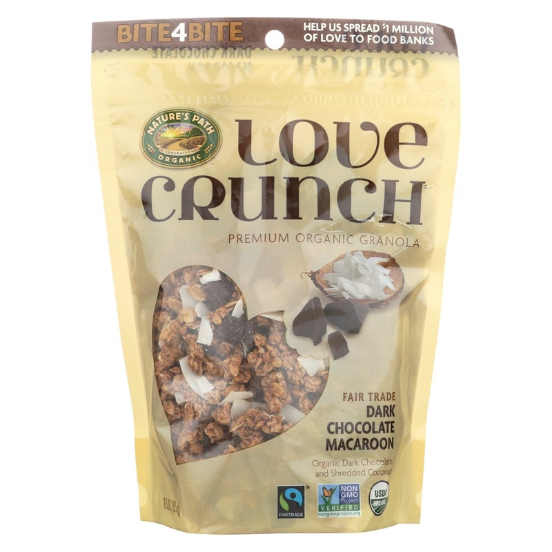 Love Crunch Organic Dark Chocolate Macaroon Granola, 11.5 Ounce – 6 Per Case.
