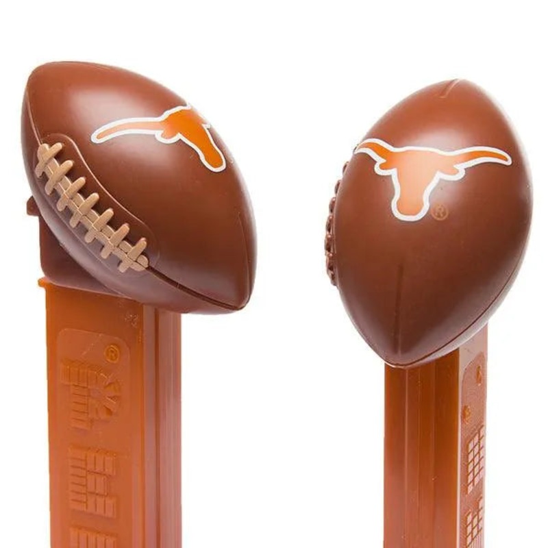 NCAA College Football PEZ Candy Packs – Texas: 12-Piece Box