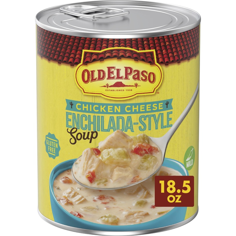 Old El Paso Chicken Cheese Enchilada-Style Soup, Ready To Serve Canned Soup, 18.5 Oz