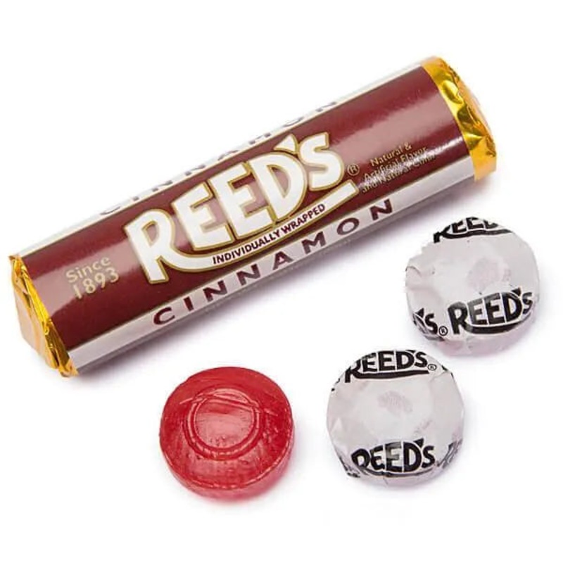 Reed’s Hard Candy Rolls – Cinnamon: 24-Piece Box