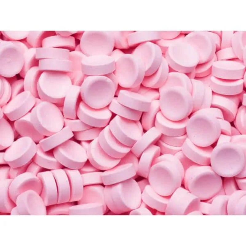 Smarties Tangy Sugar Buttons Candy – Pastel Pink: 5LB Bag