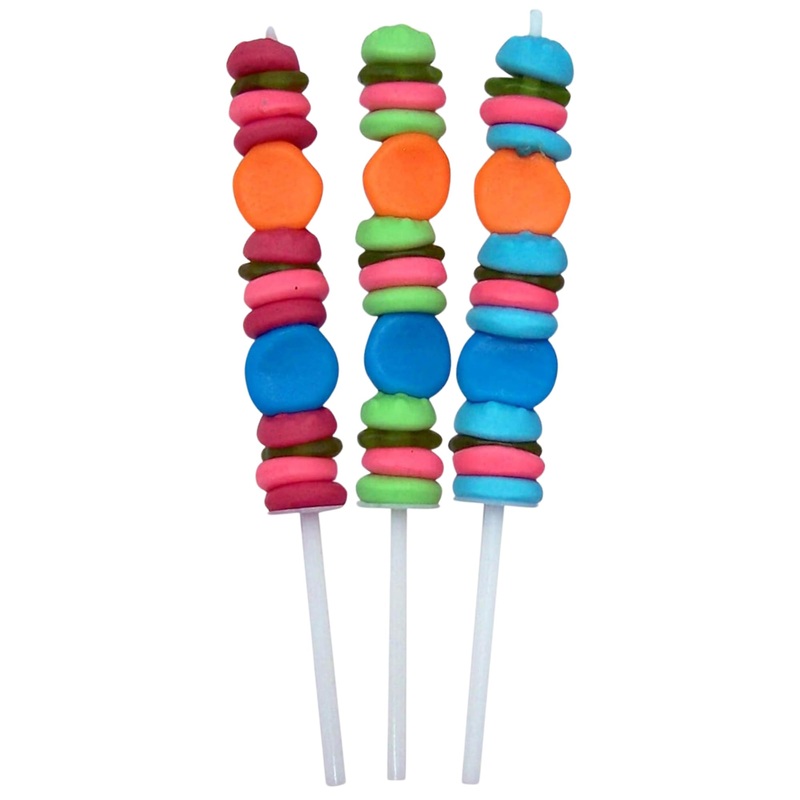 Spongebob Squarepants Krabby Patty Gummy Kabobs, Individually Wrapped Candy, Party Favor Treats, 1.48 Ounces (Pack Of 3)