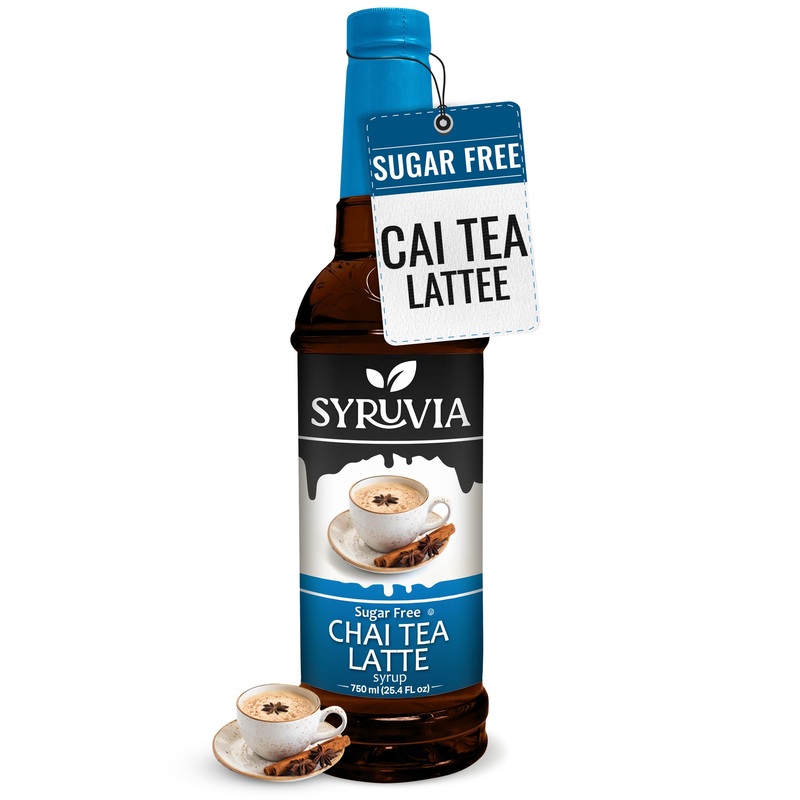 Syruvia Sugar-Free Chai Tea Latte Syrup – 25.4 Fl Oz. Authentic Chai Flavor With No Added Sugar. Kosher And Gluten-Free. Ideal F