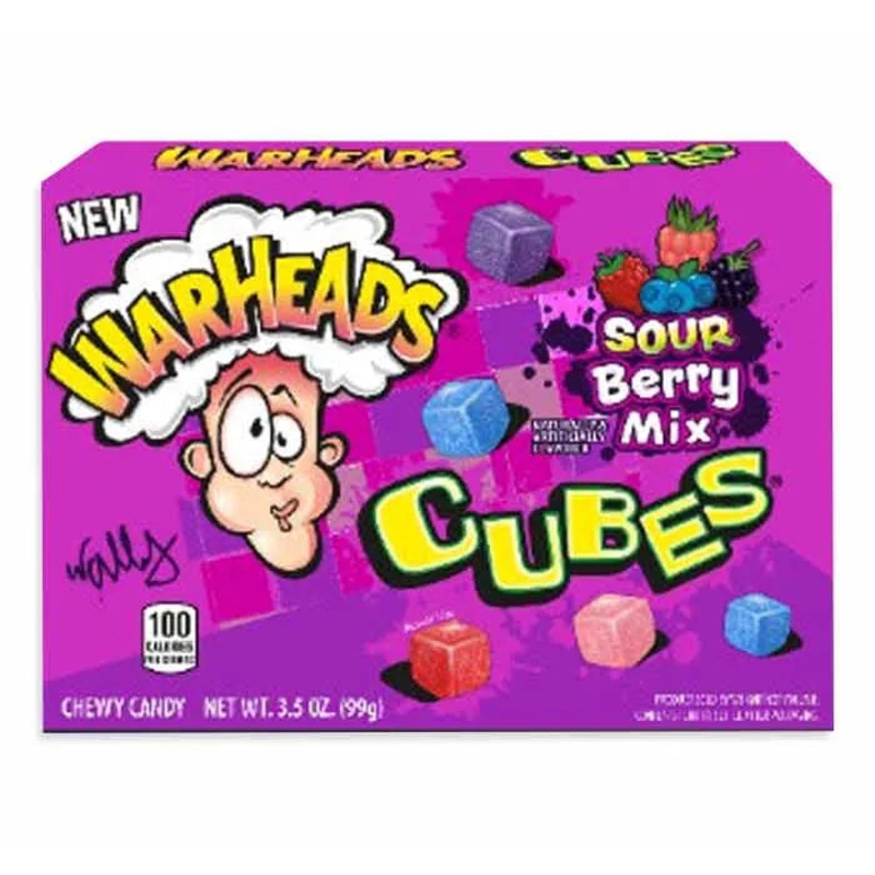 Warheads Sour Berry Cubes Theater Boxes: 12-Piece Case
