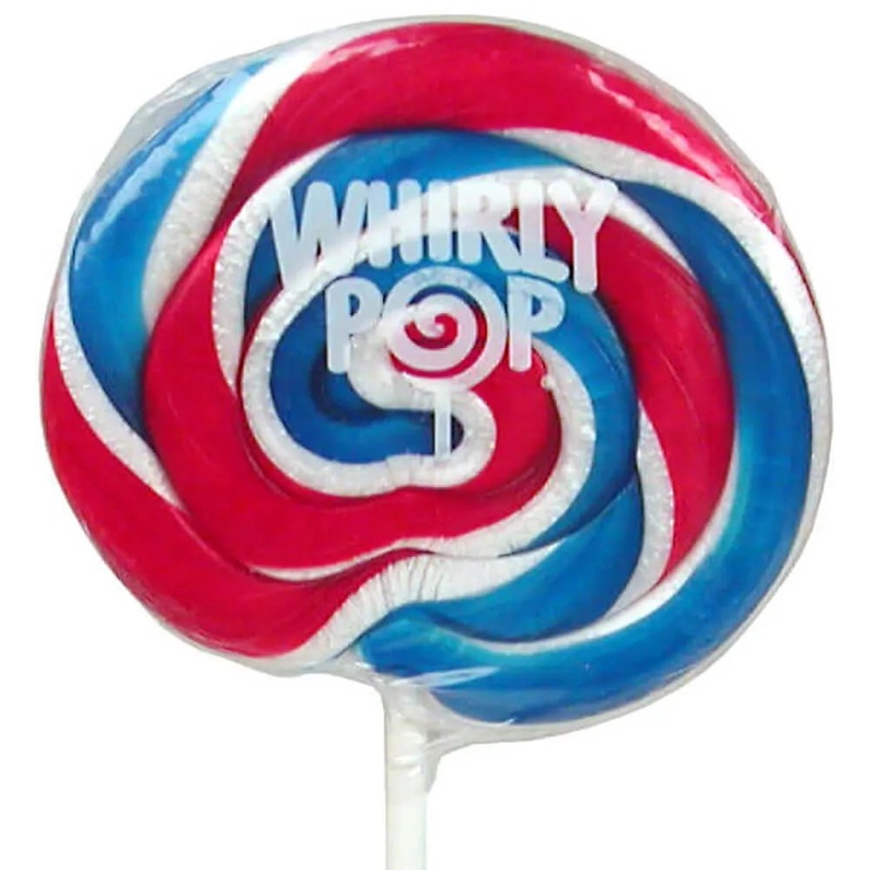 Whirly Pop 1.5-Ounce Swirl Suckers – USA: 24-Piece Display