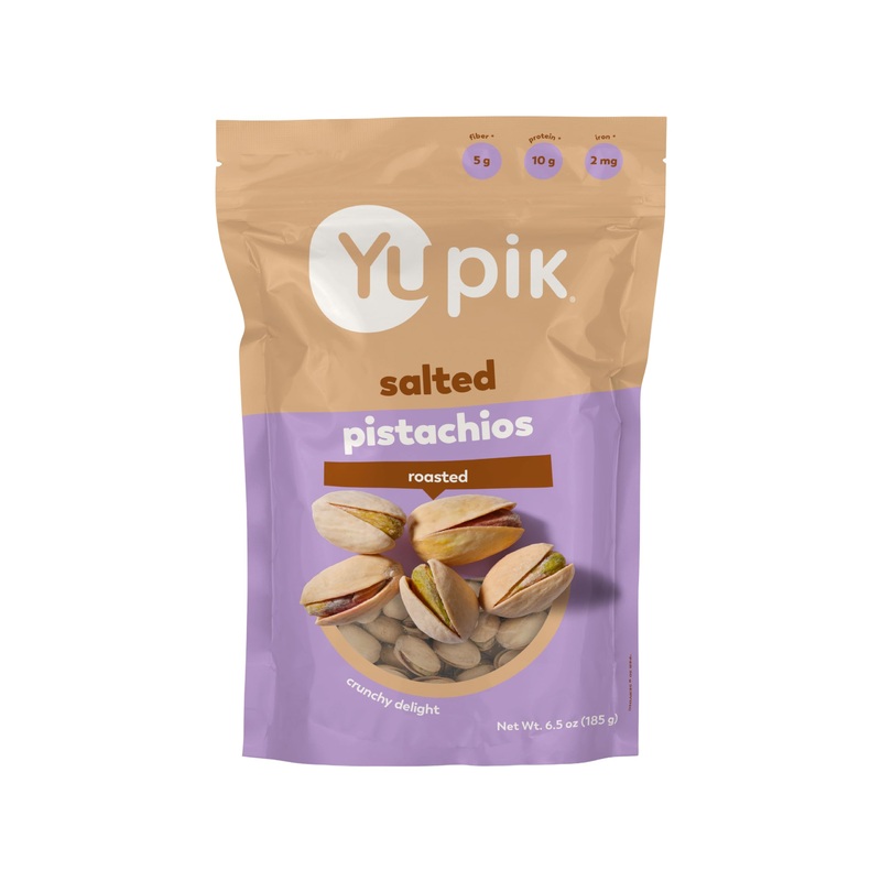 Yupik Roasted Salted Pistachios, In Shell, 6.5 Oz, Gluten-Free, Kosher, Crunchy Pistachios Seasoned With Sea Salted, Healthy Sna