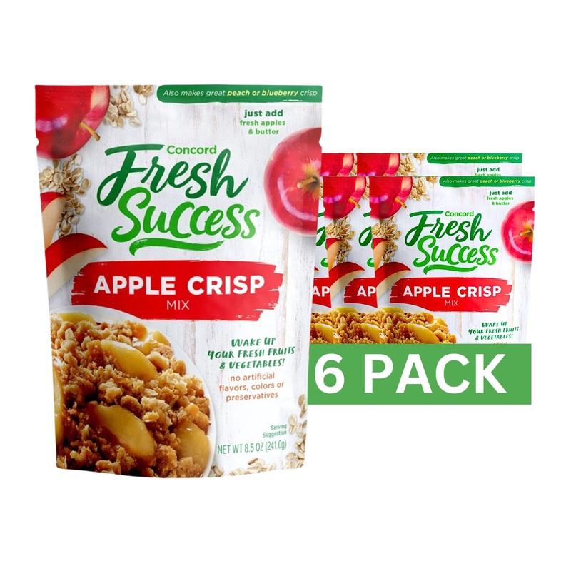 Concord Foods Apple Crisp Mix: Easy-To-Make Dessert With Delicious Ready To Go Ingredients – Sweet, Tender, Fruit Dessert Covere
