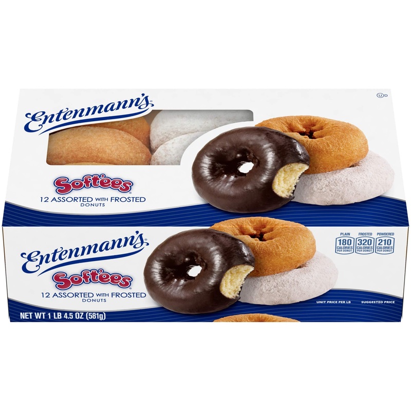 Entenmann’S Soft’Ees Assorted With Frosted Donuts, 12 Count