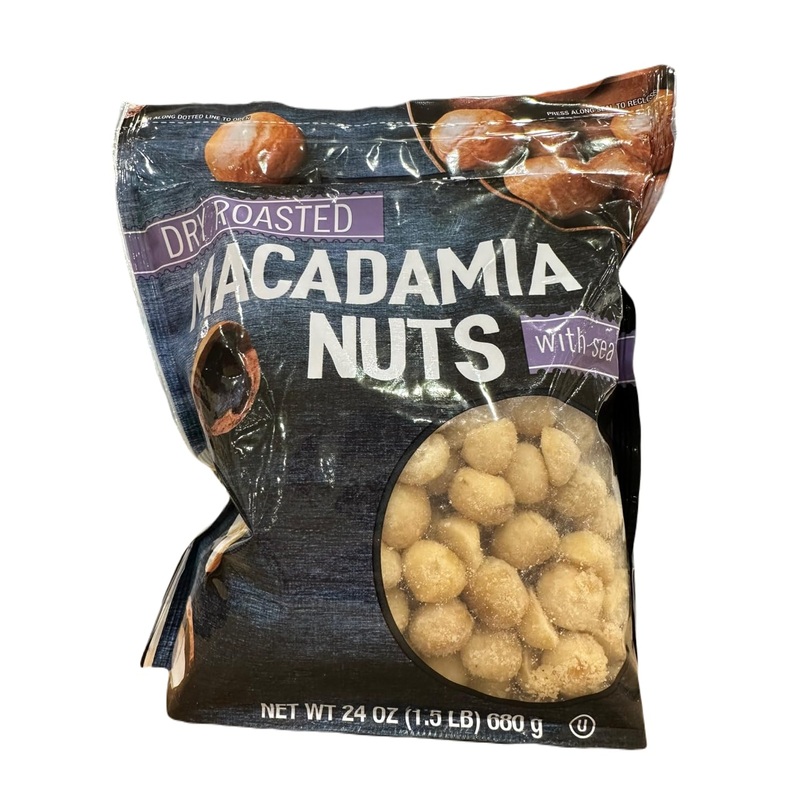 Generic Kirkland Signature Dry Roasted Macadamia Nuts With Sea Salt, 24Oz (Pack Of 1)