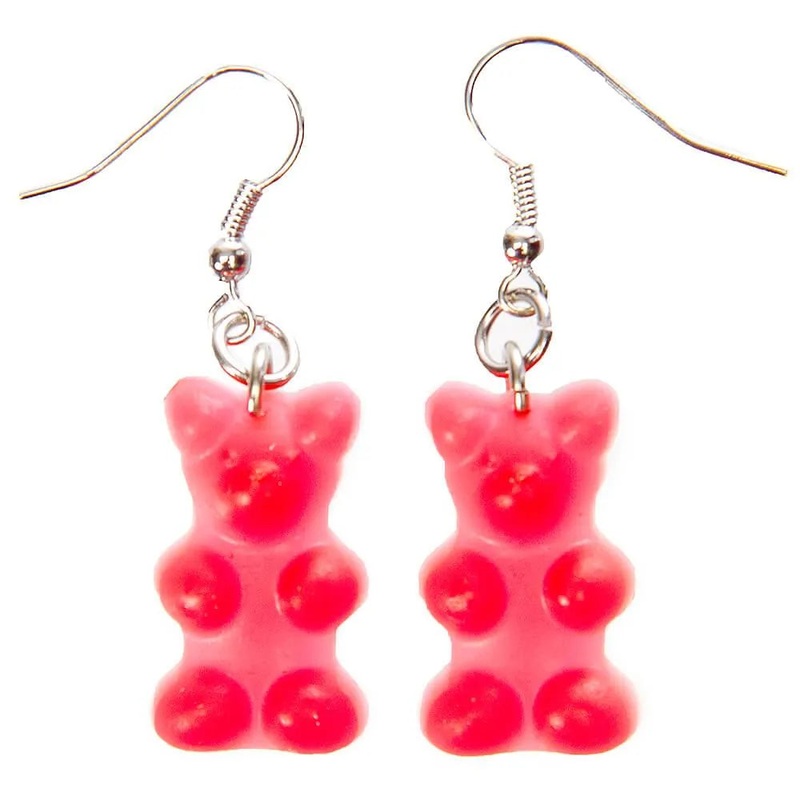 Gummy Bear Earrings – Red
