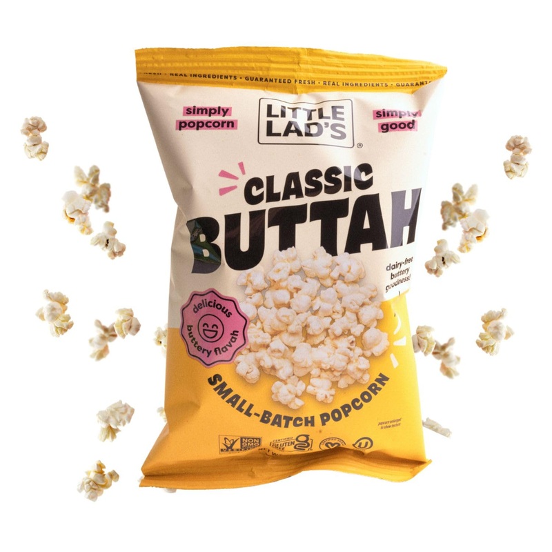 Little Lads Healthy Popcorn (Buttah) – Vegan, Gluten-Free, Non-Gmo Popcorn With Rich Butter Flavor 100% Plant-Based, 5.4 Oz (Pac