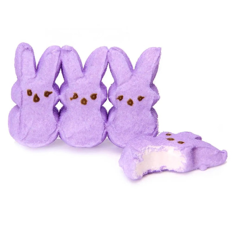Peeps Marshmallow Candy Bunnies – Lavender: 8-Piece Pack