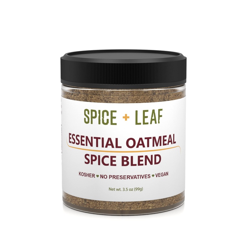 Premium Essential Oatmeal Spice Blend By Spice + Leaf – Vegan Kosher Preservative Free Spice Blend Used To Give Oatmeal, Coffee,