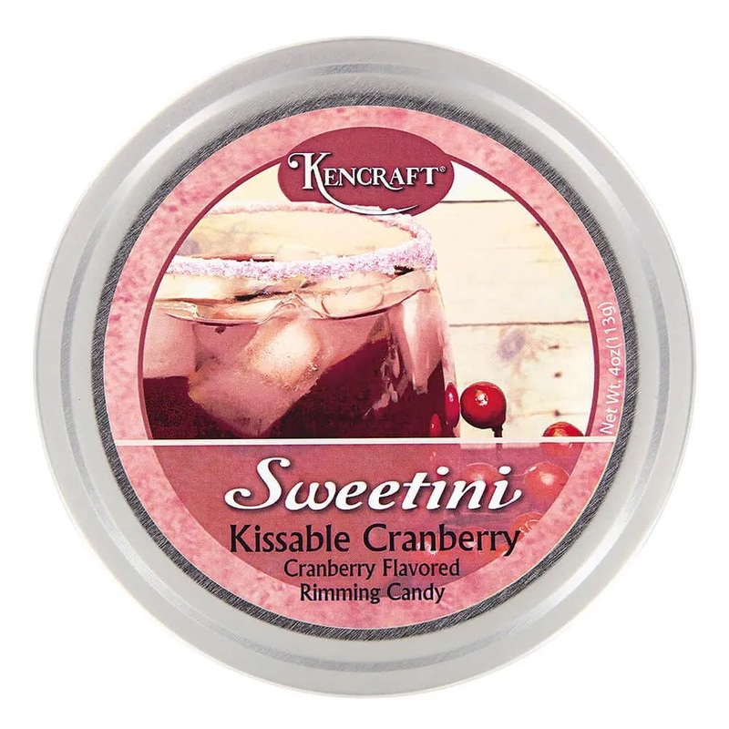 Sweetini Cocktail Rim Sugar – Cranberry: 4-Ounce Tin