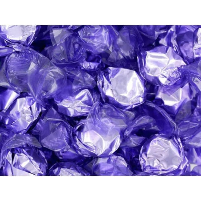 Wrapped Hard Candy Ovals – Lavender Purple – Grape: 5LB Bag