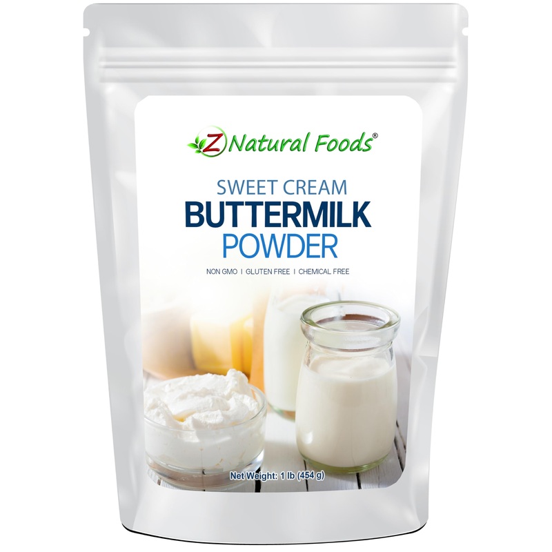 Z Natural Foods – Sweet Cream Buttermilk Powder-100% Natural- Gluten Free- Non Gmo Dry Buttermilk- 1 Lb