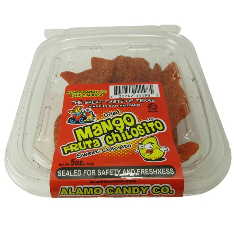 Alamo Mango Fruta Chilosito Candy Tubs: 24 Piece-Case