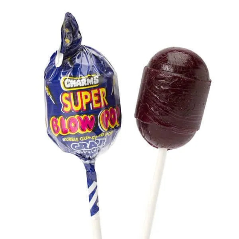 Charms Super Blow Pops – Grape: 72-Piece Set