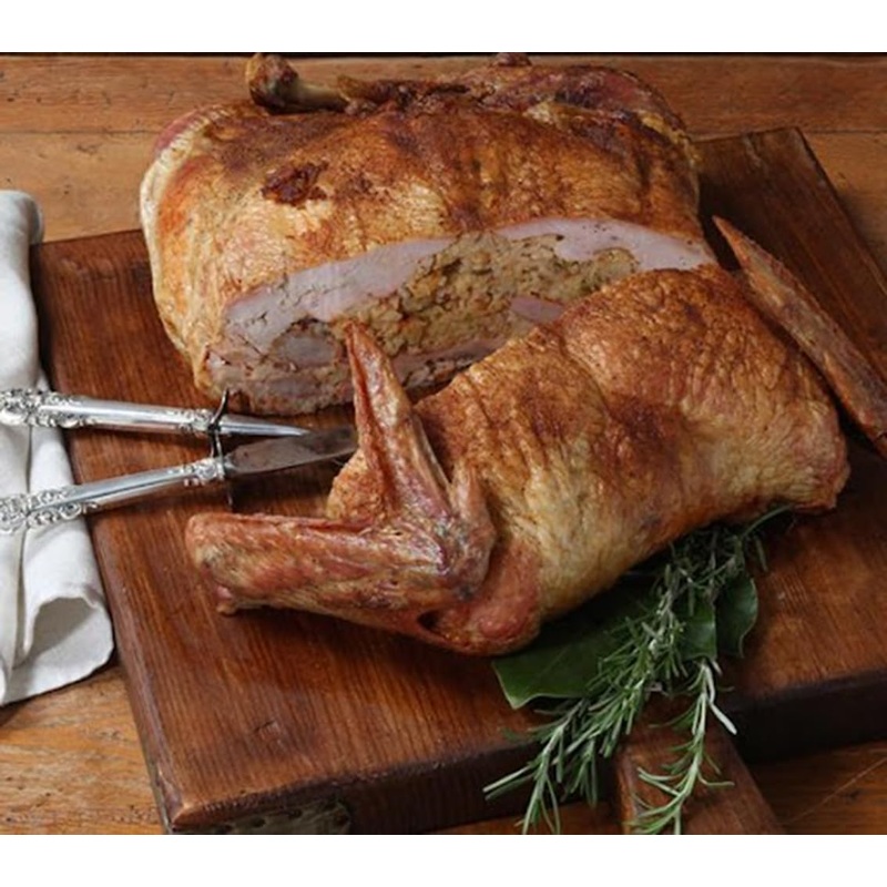 Creole Food Turducken (Creole Pork & Cornbread Stuffing, 14Lb) – Gourmet Stuffed Poultry Delight – Pre-Seasoned And Ready For Co