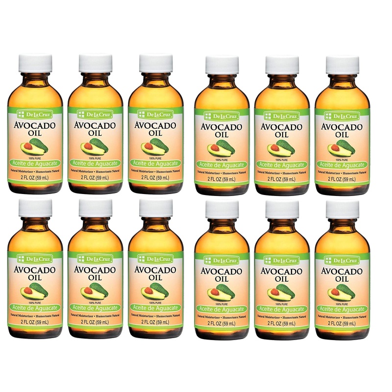 De La Cruz Avocado Oil – Expeller Pressed Pure 100% Avocado Oil For Hair And Body – Lightweight Body Oil For Dry Skin – 2 Fl. Oz