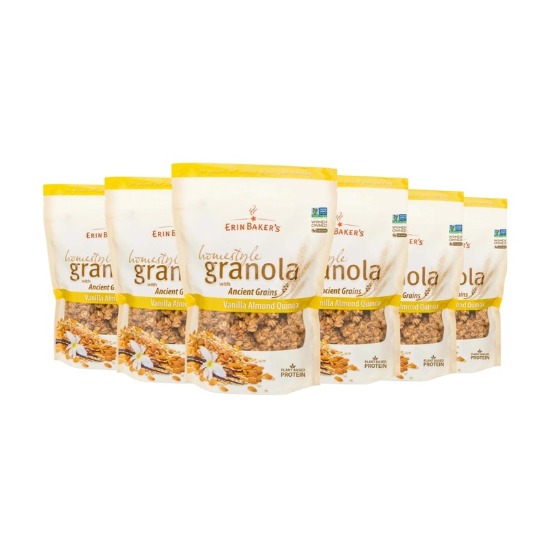 Erin Baker’S Homestyle Granola Cereal With Ancient Grains, Vanilla Almond Quinoa – Made From Natural Ingredients, Source Of Plan
