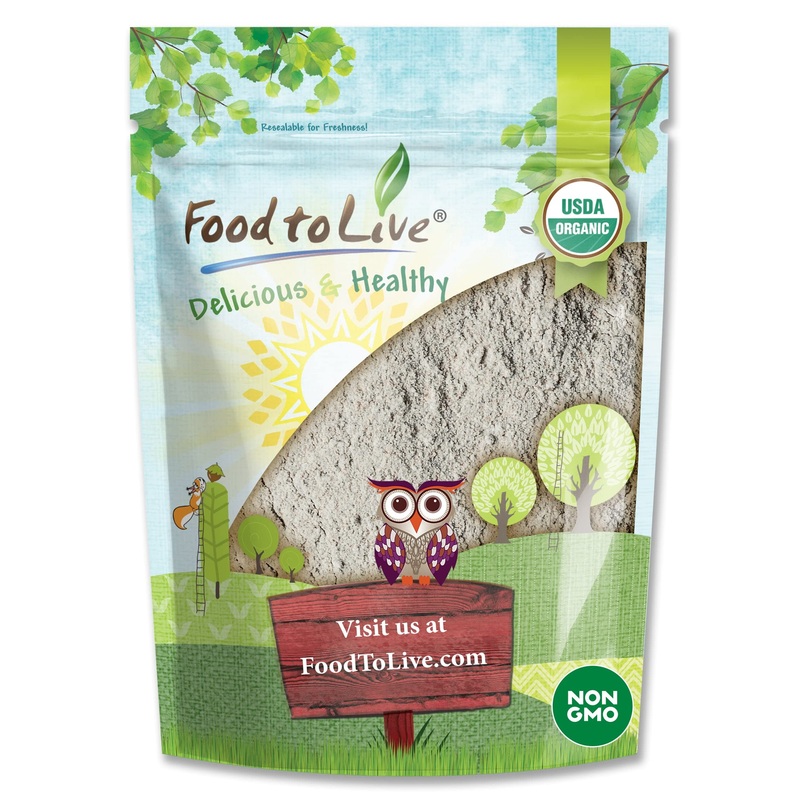 Food To Live Organic Dark Rye Flour, 8 Ounces – Whole Grain, Non-Gmo, Stone Ground, Kosher, Raw, Vegan, Bulk, Great For Baking B