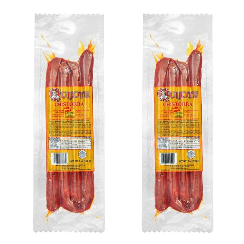 Generic Chistorra Dry, Spanish Dry Chorizo Style – Quijote – 7 Oz Each – 2 Pack, Regular