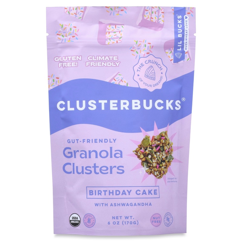 Lil Bucks Clusterbucks Grain-Free Superfood Clusters Made With Sprouted Buckwheat And Adaptogens, Gluten Free Snack (6 Ounce (Pa