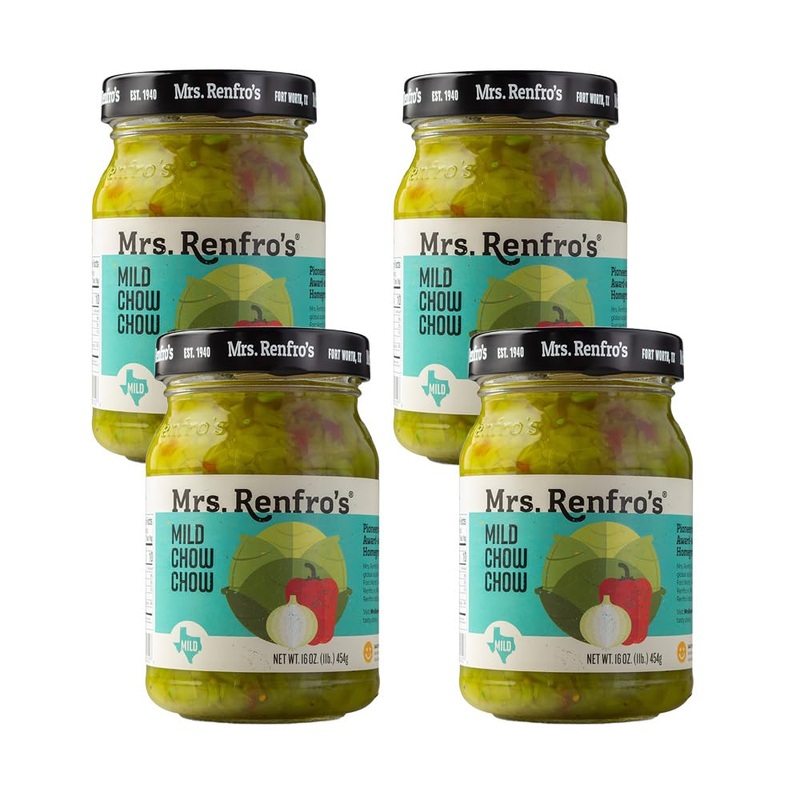 Mrs. Renfro’S Mild Chow Chow | No Hfcs, 16-Oz Jar (Pack Of 4)