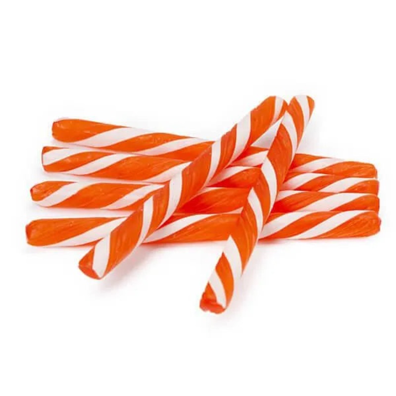 Old Fashioned Hard Candy Sticks – Tangerine: 80-Piece Box
