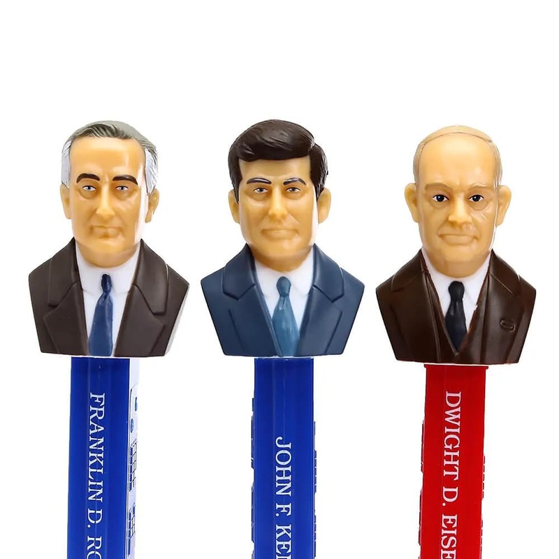 Presidents 1933-1969 PEZ Candy Dispensers: 5-Piece Gift Box