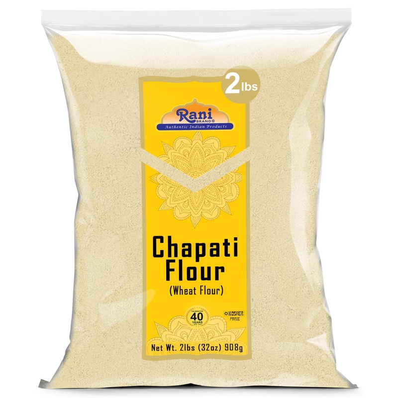 Rani Chapati Flour (100% Pure Whole Wheat Atta), For Making Roti & Indian Breads 32Oz (2Lbs) 908G ~ All Natural | Vegan | No Sal