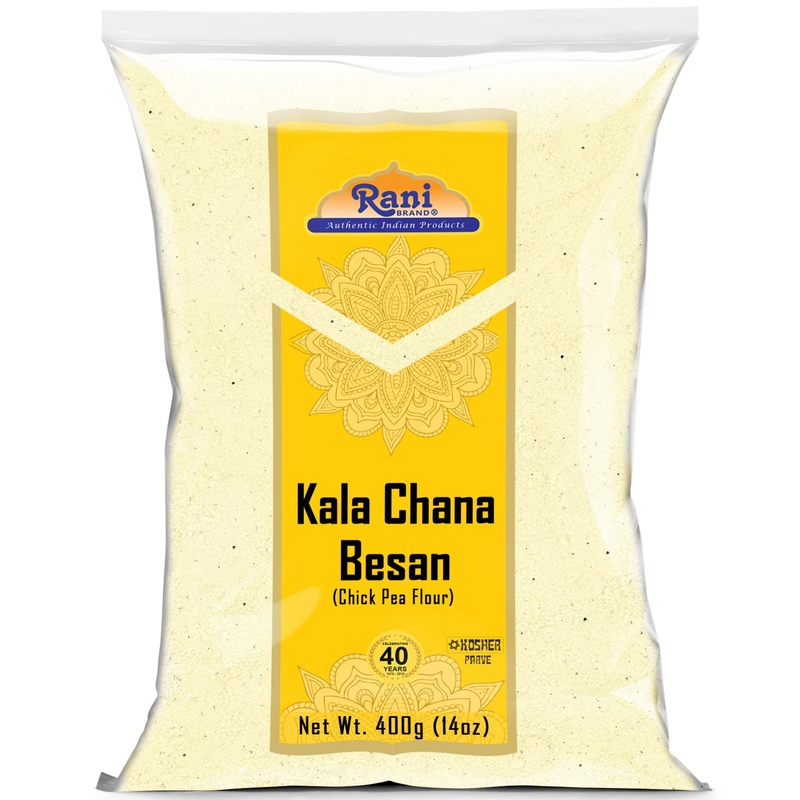 Rani Kala Chana Besan (Chick Peas Flour) 14Oz (400G) ~ All Natural | Vegan | Gluten Friendly | Non-Gmo | Kosher | Indian Origin