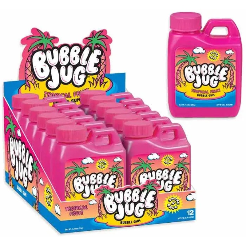 Tropical Fruit Bubble Jug Candy Containers: 12-Piece Box