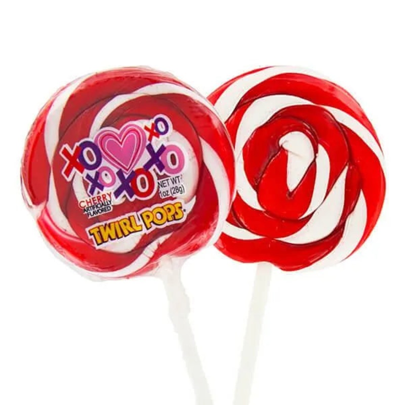 Valentine Twirl Pops 1-Ounce Swirl Lollipops: 36-Piece Display