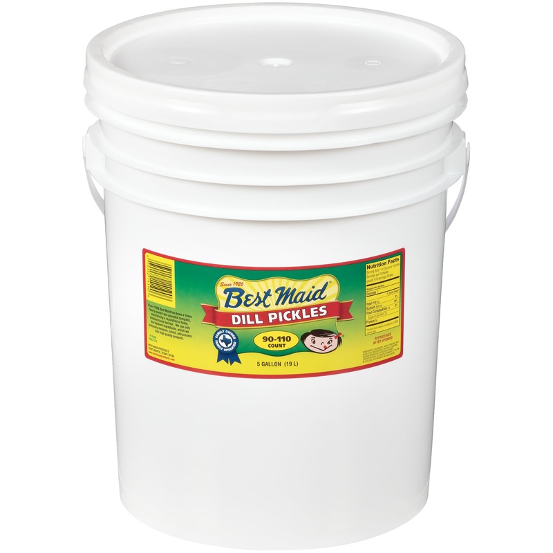 Best Maid Dill Pickle 5 Gallons | Foodservice Bulk | Concession Stand Items | Gourmet | American Grown & Made | Take Home A Tast