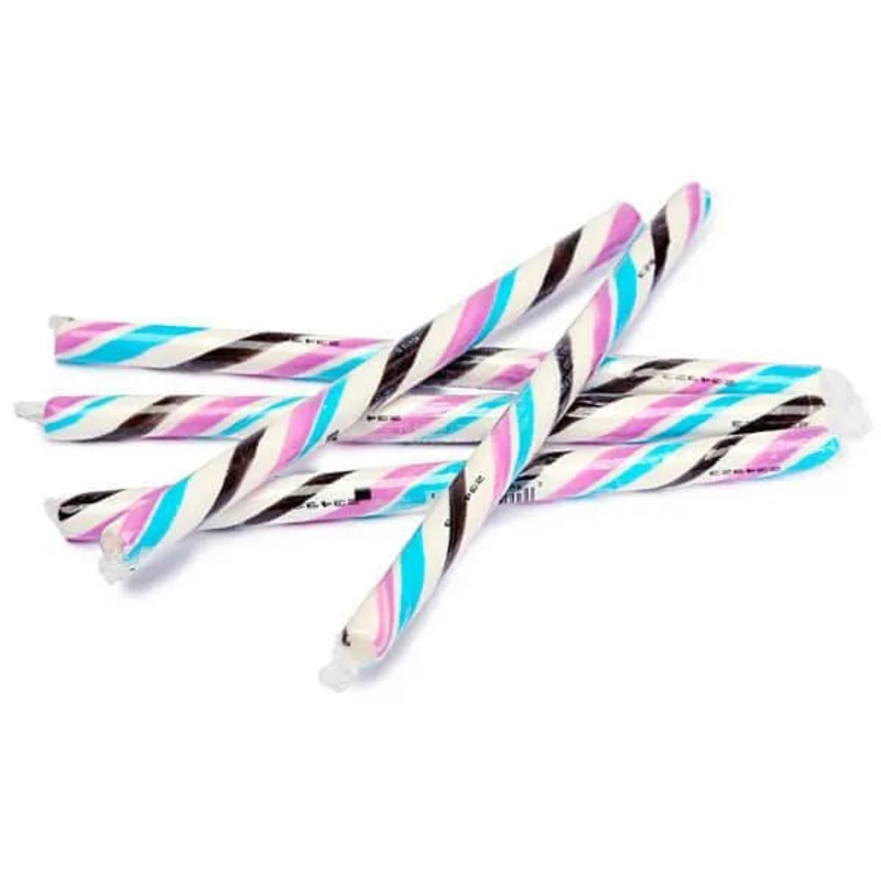 Blue Raspberry Hard Candy Sticks: 100-Piece Box