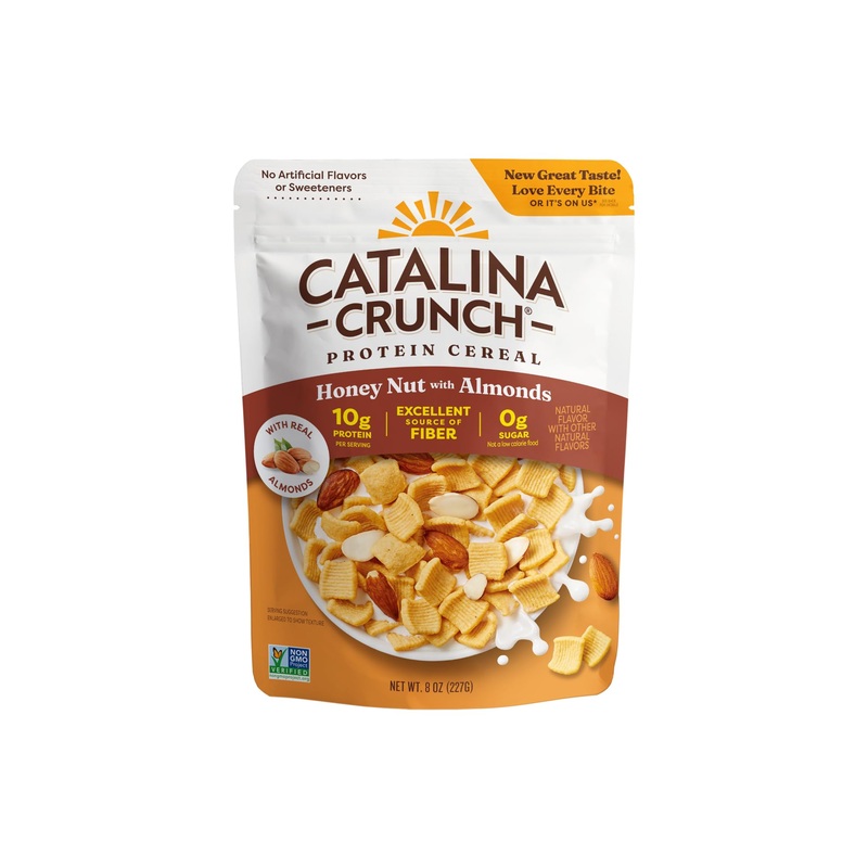 Catalina Crunch Protein Cereal – Breakfast Cereal With 10G Of Protein, No Added Sugar – Gluten Free, Keto Friendly – Honey Nut W