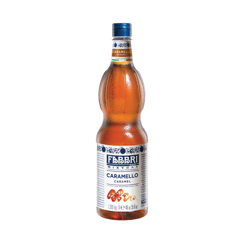 Fabbri Flavoring Syrup, Caramel, Made In Italy, 46 Ounce (1 Liter)