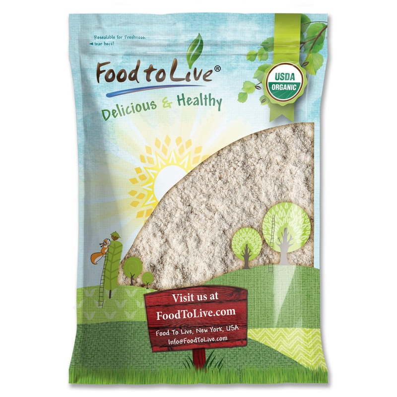 Food To Live Organic Amaranth Flour, 8 Pounds – Non-Gmo, Fine Meal, Whole Grain Flour, Stone-Ground, Kosher, Vegan, Bulk Powder,