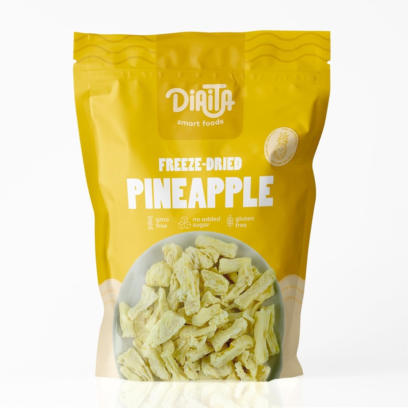 Freeze-Dried Pineapple – 7 Pack – 100% Real Fruit, No Sugar Added, Crunchy & Delicious, Long Shelf Life