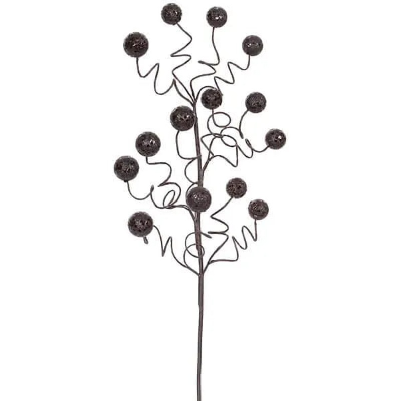 Glitter Sequin Ball Spray – Black: 22 Inch