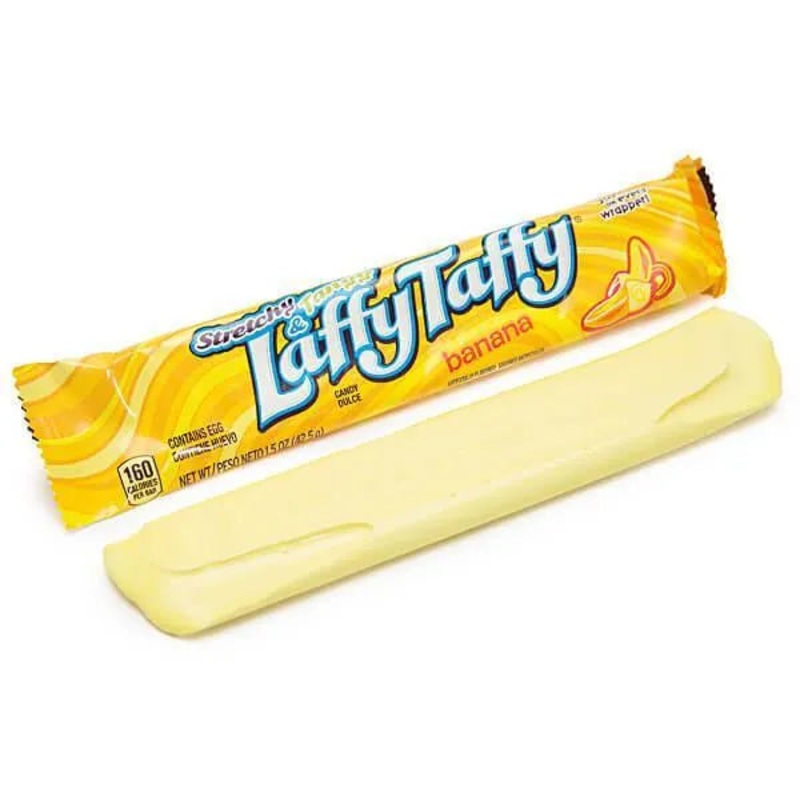 Laffy Taffy Candy Bars – Banana: 24-Piece Box