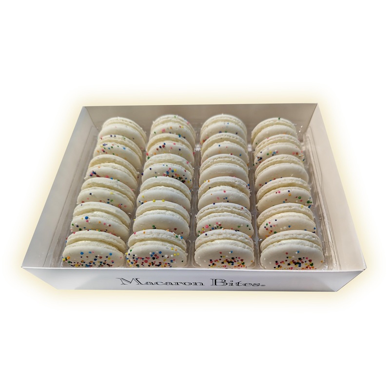 Macaron – Cake Batter French Macaron Cookies Gift Box – 24 Count