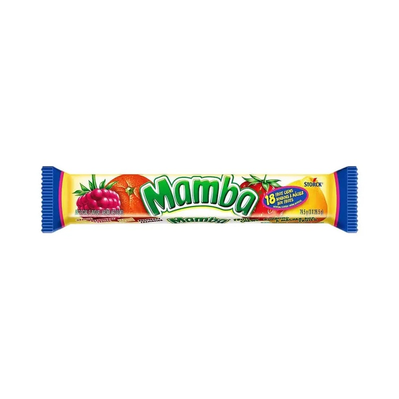 Mamba Fruit Chews Candy Bars – Original: 24-Piece Box