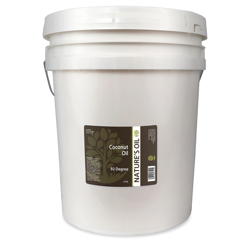 Nature’S Oil Coconut 92 Degree, Naturally Refined, 35Lbs (5 Gallon)