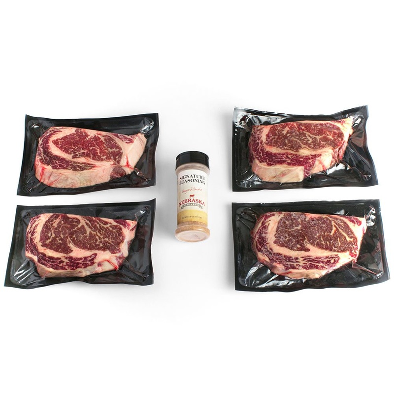Nebraska Star Beef All Natural Usda Prime Ribeye Steaks With Signature Seasoning