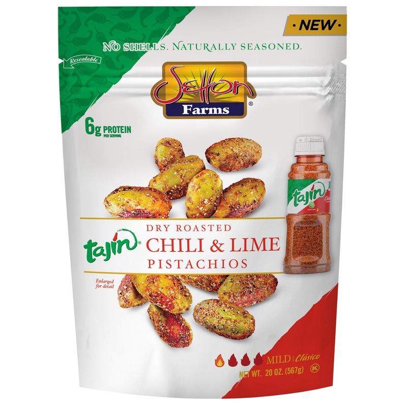 Setton Farms Pistachios 20 Oz | Tajin Clasico Chili Lime Seasoned | Non-GMO, Gluten Free, Vegan, Kosher, No Shells