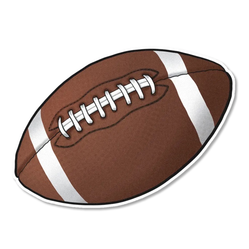 Sprinkle Pop Football Edible Cupcake Toppers