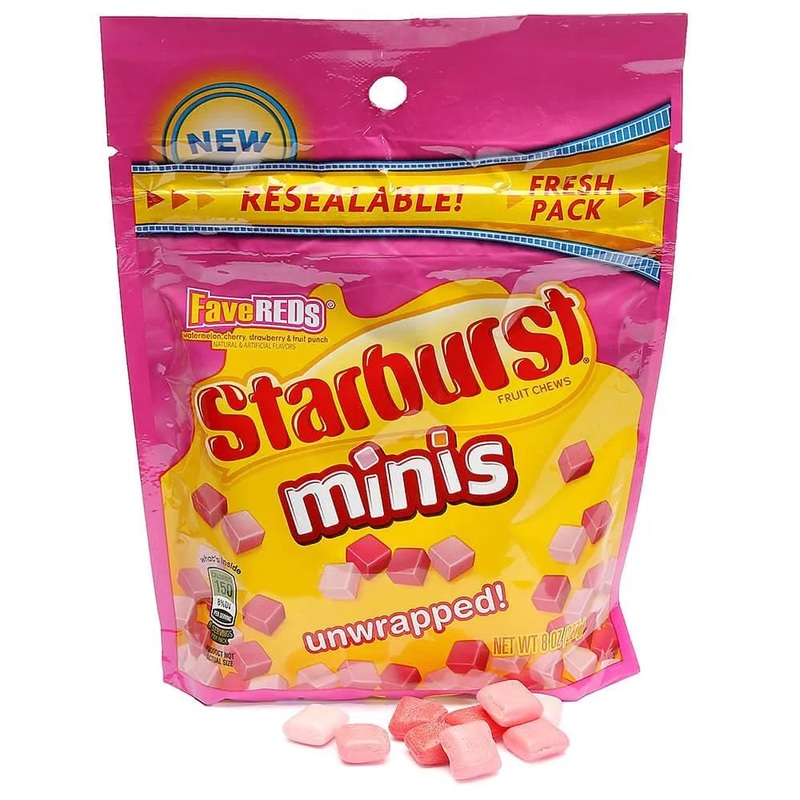Starburst Minis Fruit Chews Candy – FaveREDs: 8-Ounce Bag